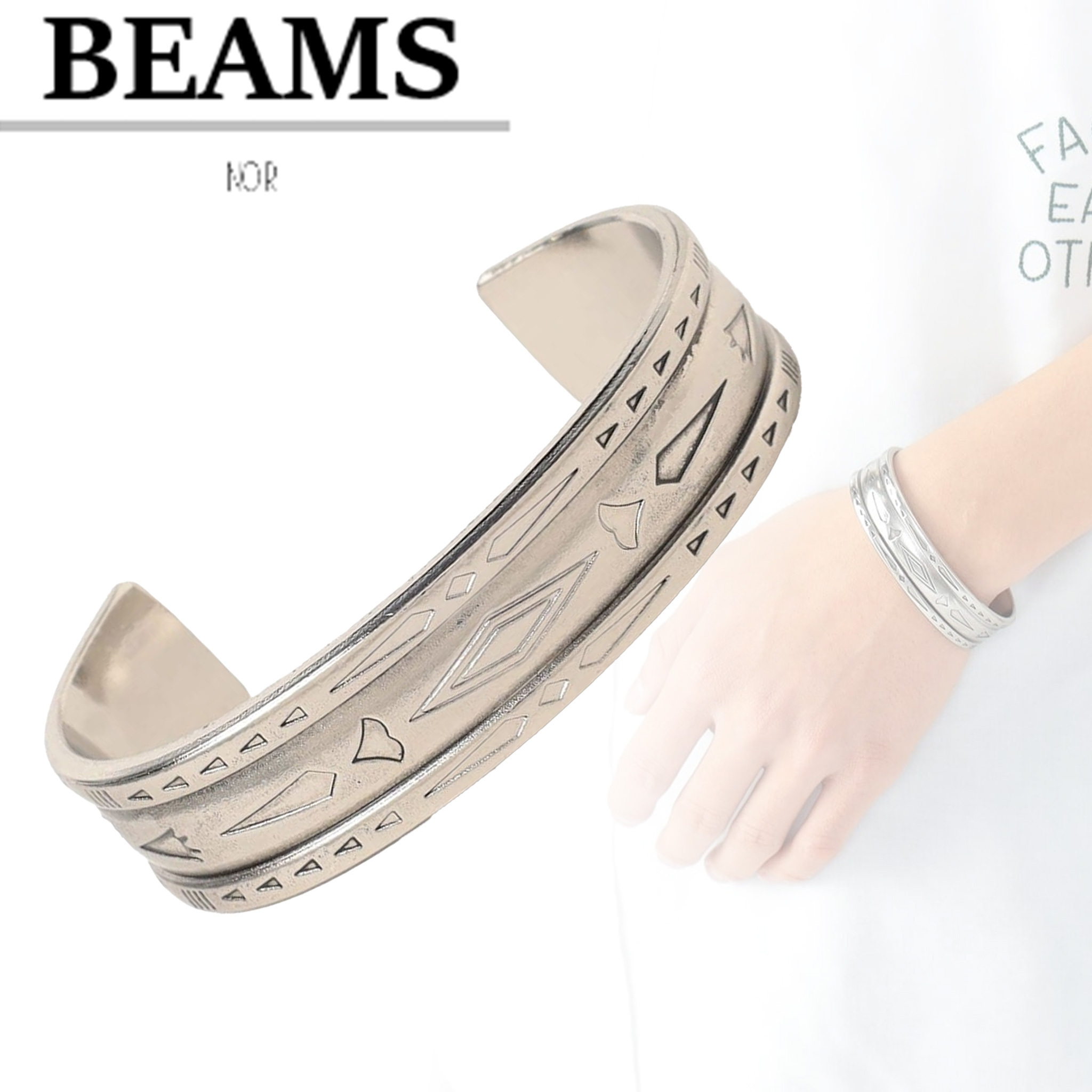 国内即発【BEAMS HEART】ネイティブ ワイド バングル