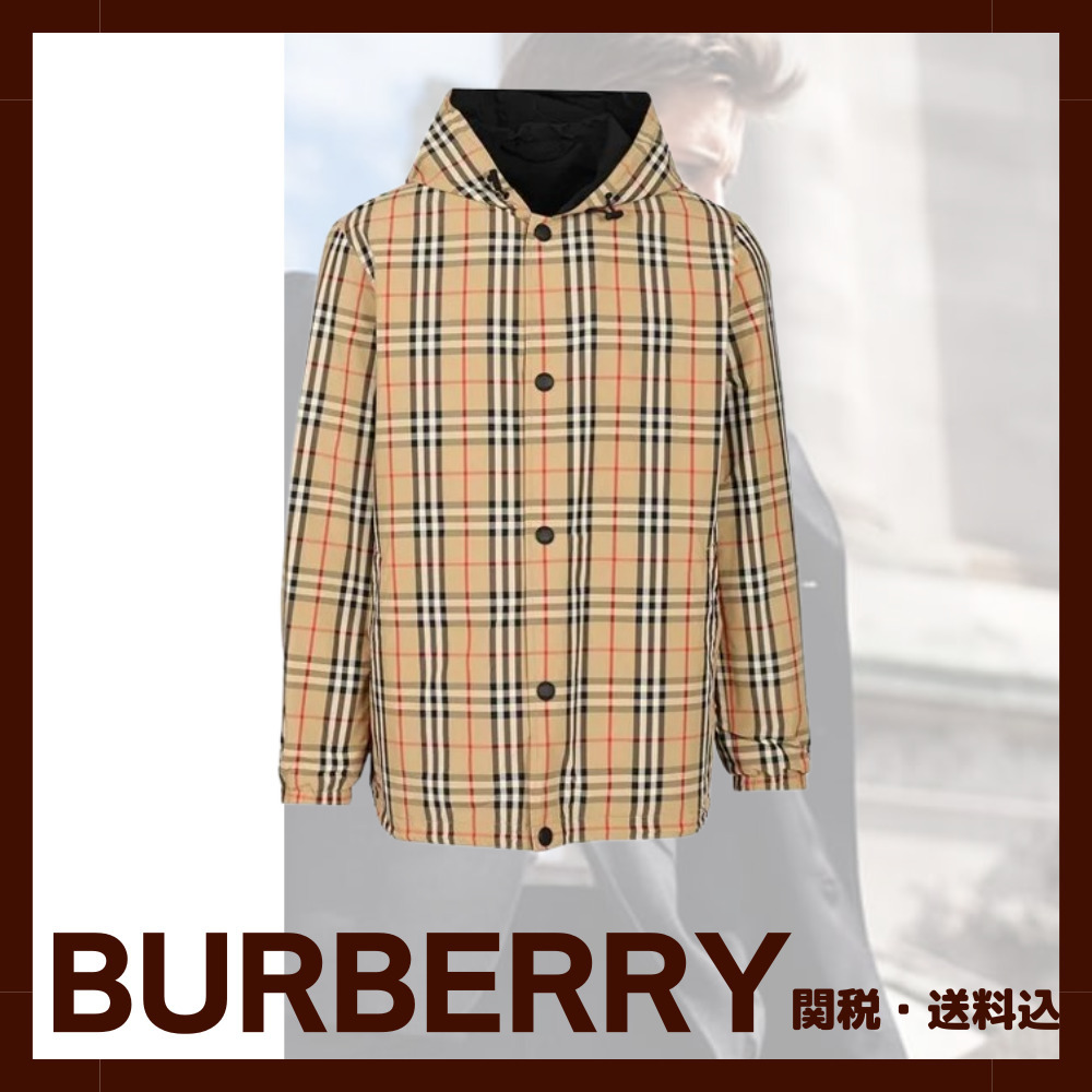 新作☆【BURBERRY】リバーシブルジャケット