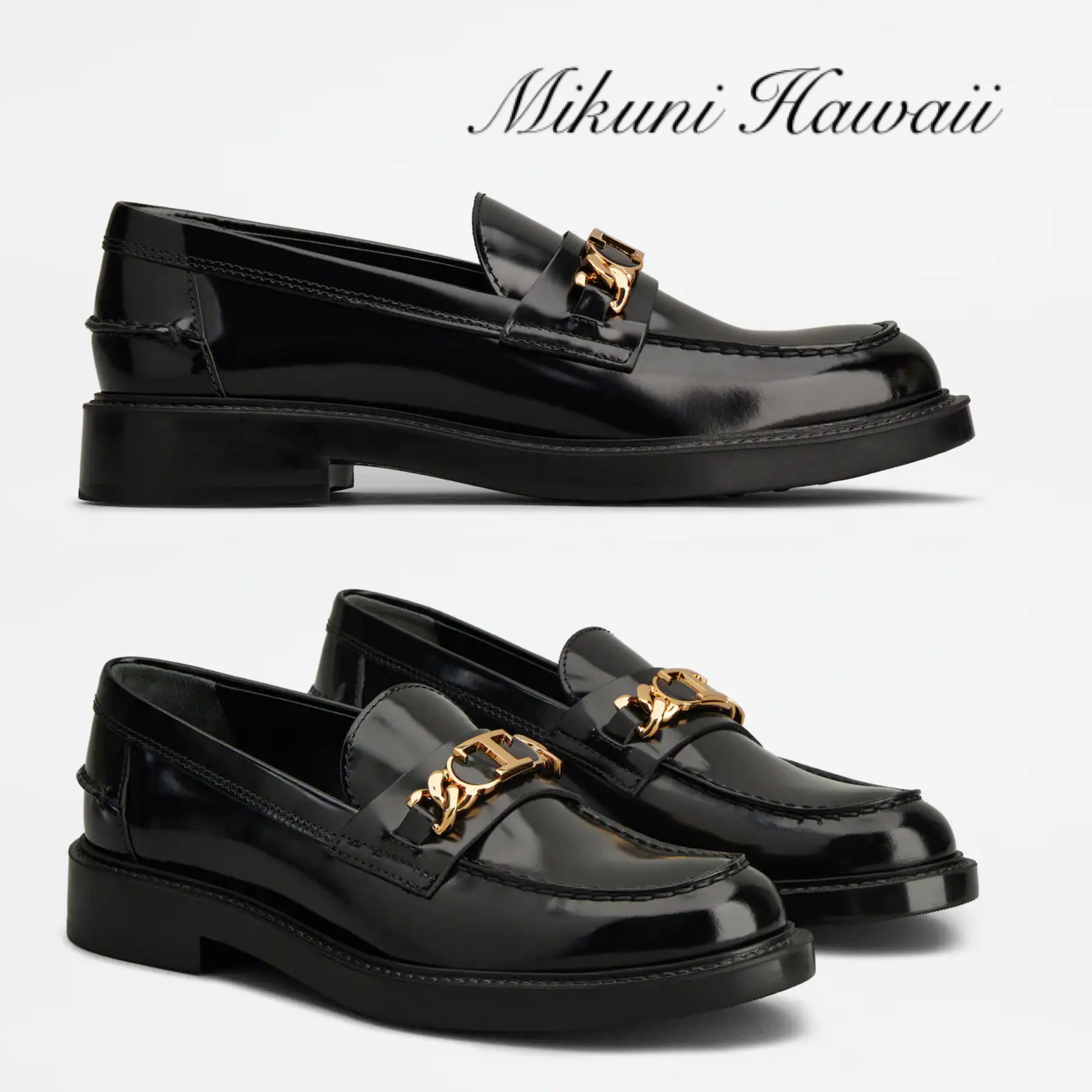 ★VIPセール★TOD'S★メタルTチェーン ローファー