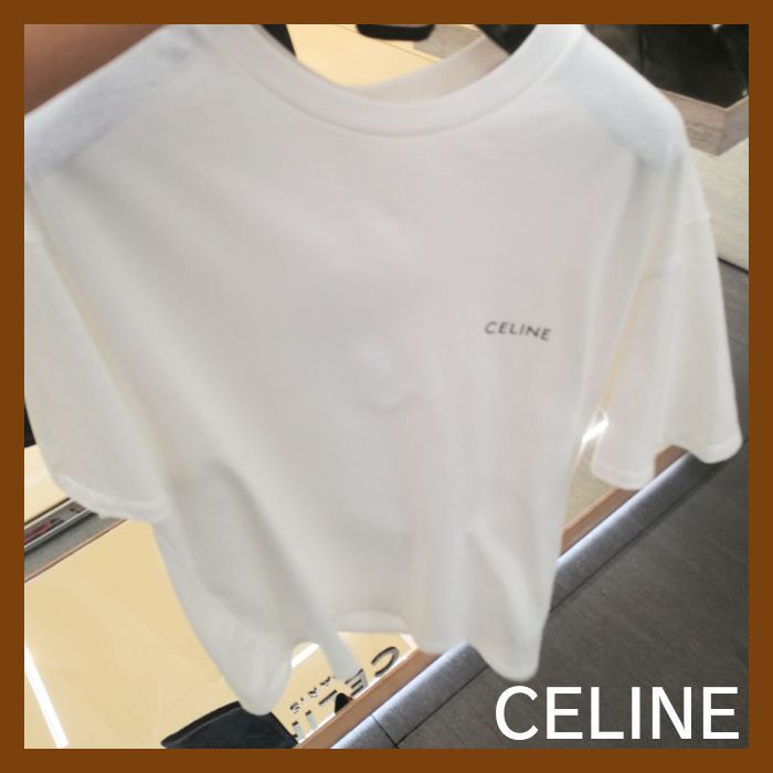 【CELINE】 セリーヌ メンズ ルーズ Tシャツ ロゴ ★大人気