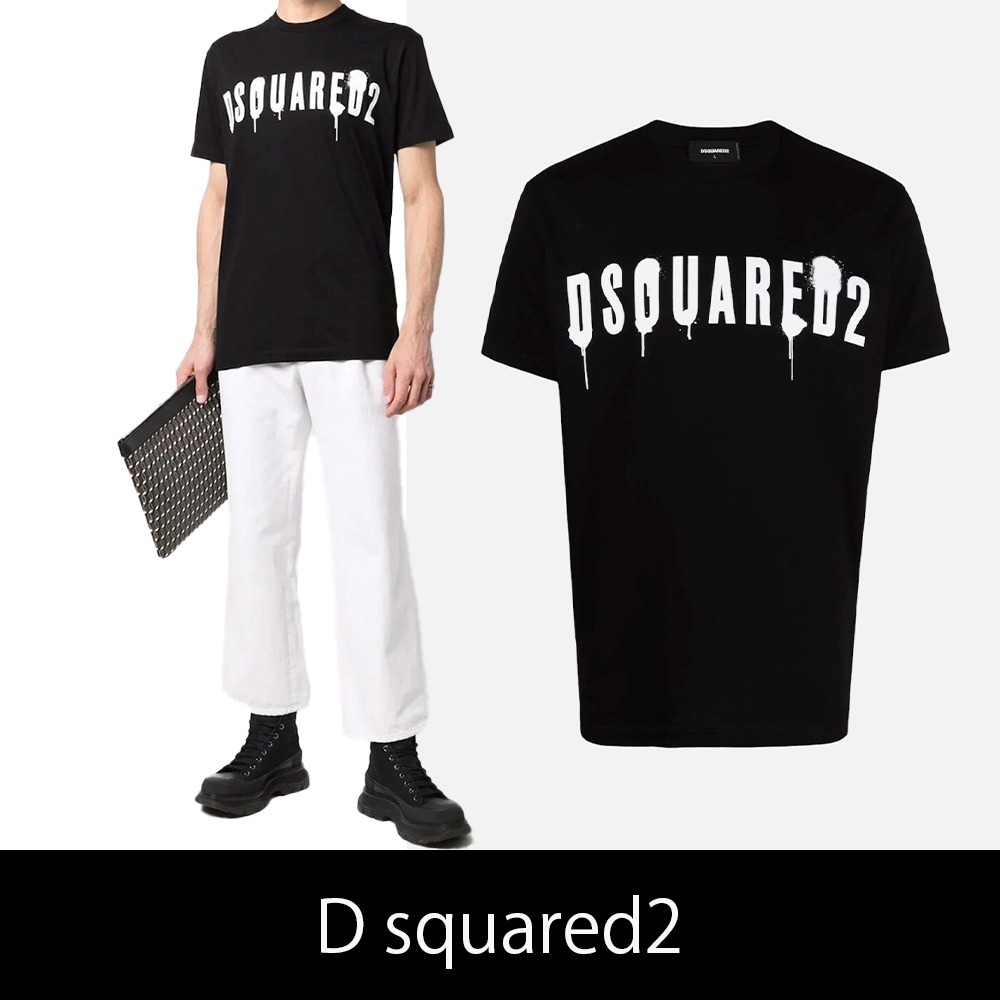 Dsquared2★ペイント コットン Tシャツ★送関込