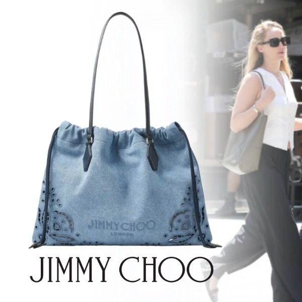 ＊国内発*JIMMY CHOO*ジミーチュウ ドローストリングトートM
