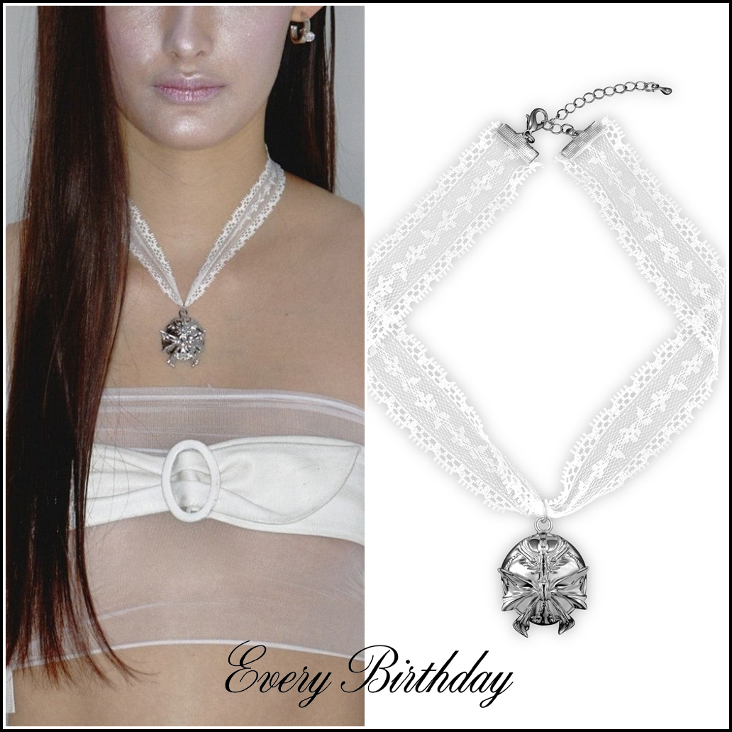 【EVERYBIRTHDAY】Angelic Compact Lace ネックレース