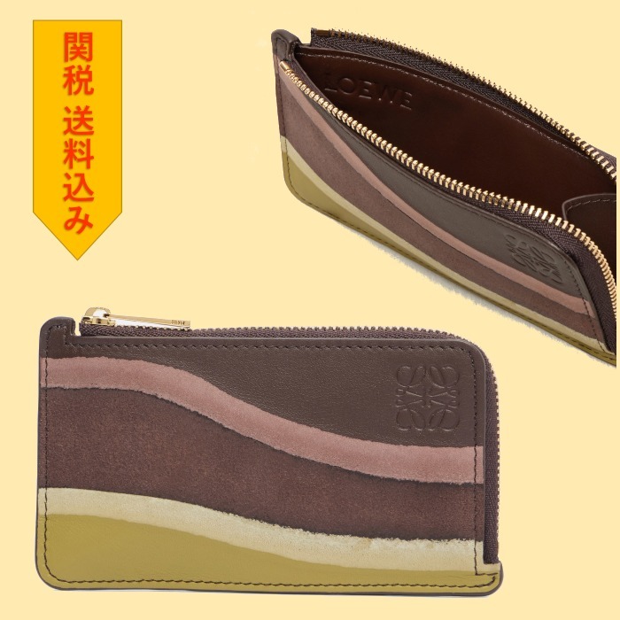 【LOEWE】 Landscape leather cardholder