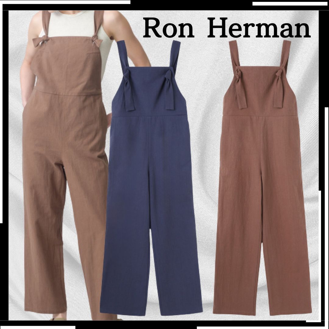 すぐ届く【Ron Herman】リネンコットン サロペット RHC