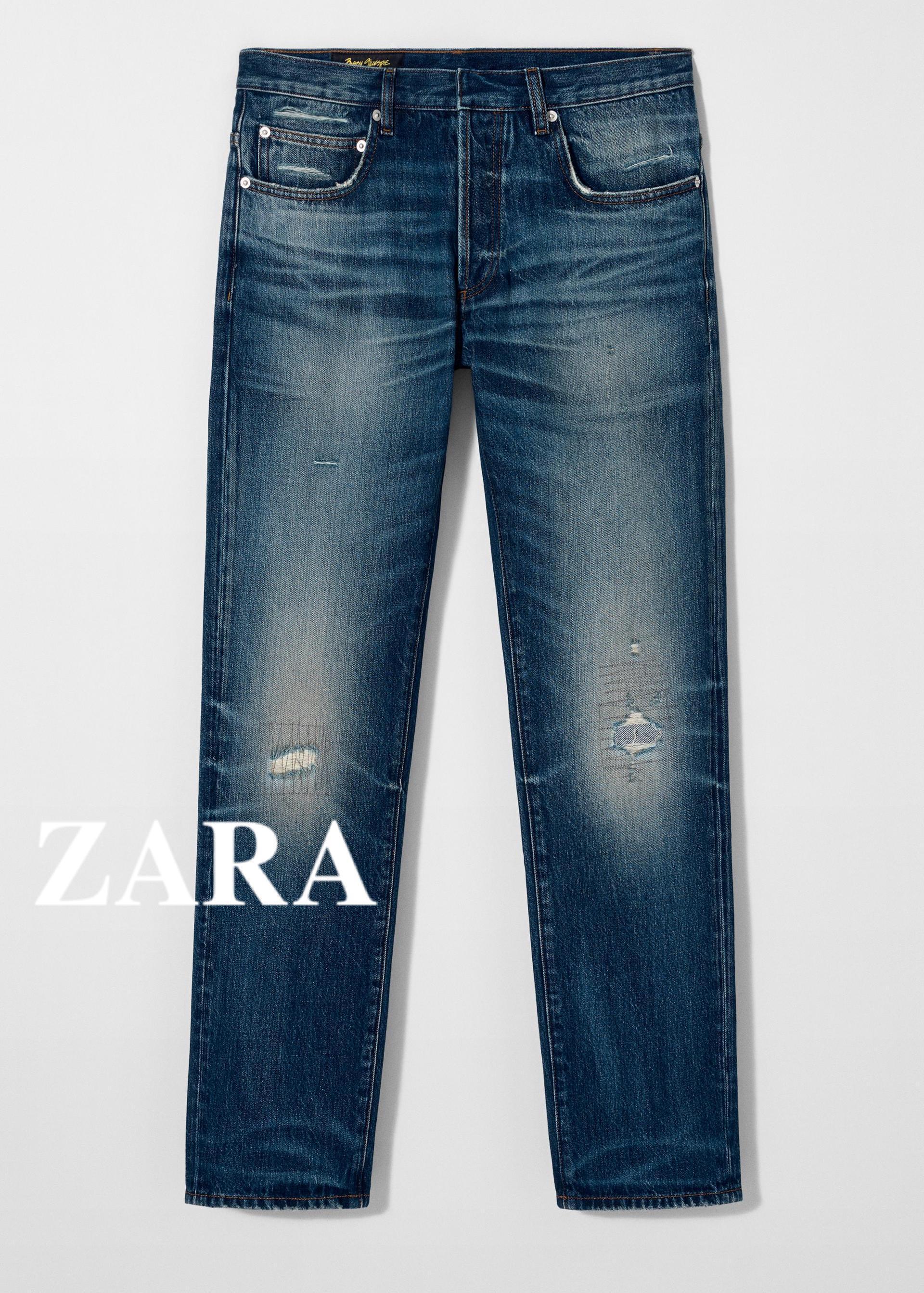 ★ドイツ発*ZARA*新作*X BOBBY GILLESPIE リップドスリムデニム