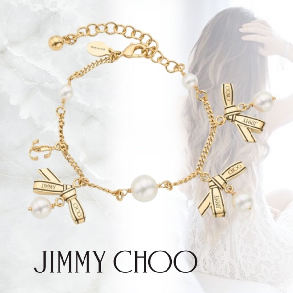 *JIMMY CHOO*ジミーチュウ マルチチャームリボンブレスレット