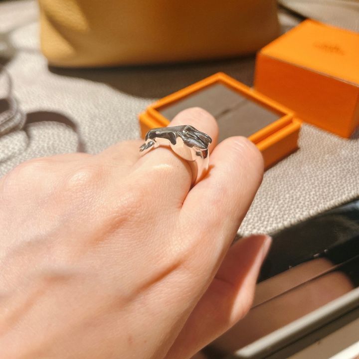 《希少、馬好き注目☆》HERMES ギャロップ リング スモール