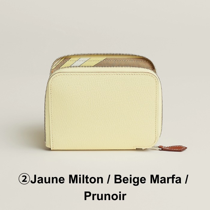 【オシャレ】HERMES 上品 コンパクトウォレット《Silk’In》