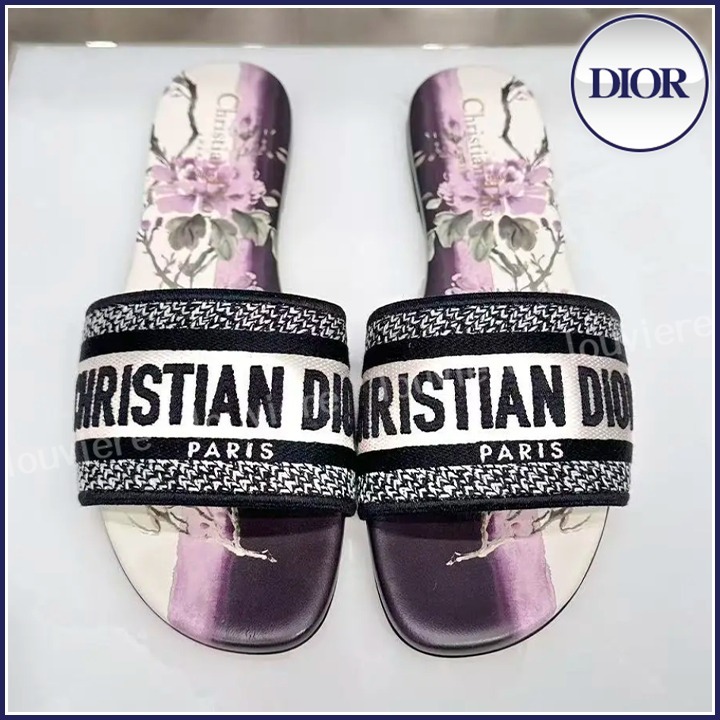 【コーデのアクセントに♪】DIOR Dwayスライド