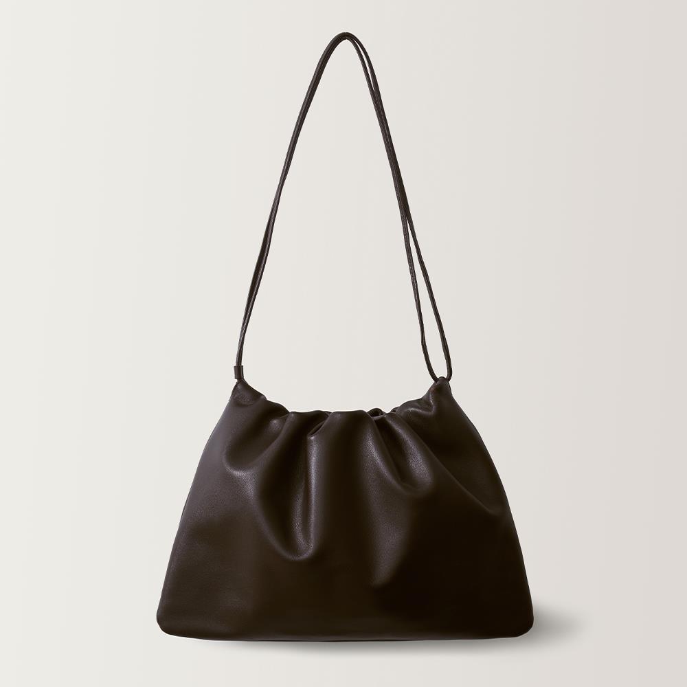 ★NOTHING WRITTEN★ Nella strap large bag (Dark brown)