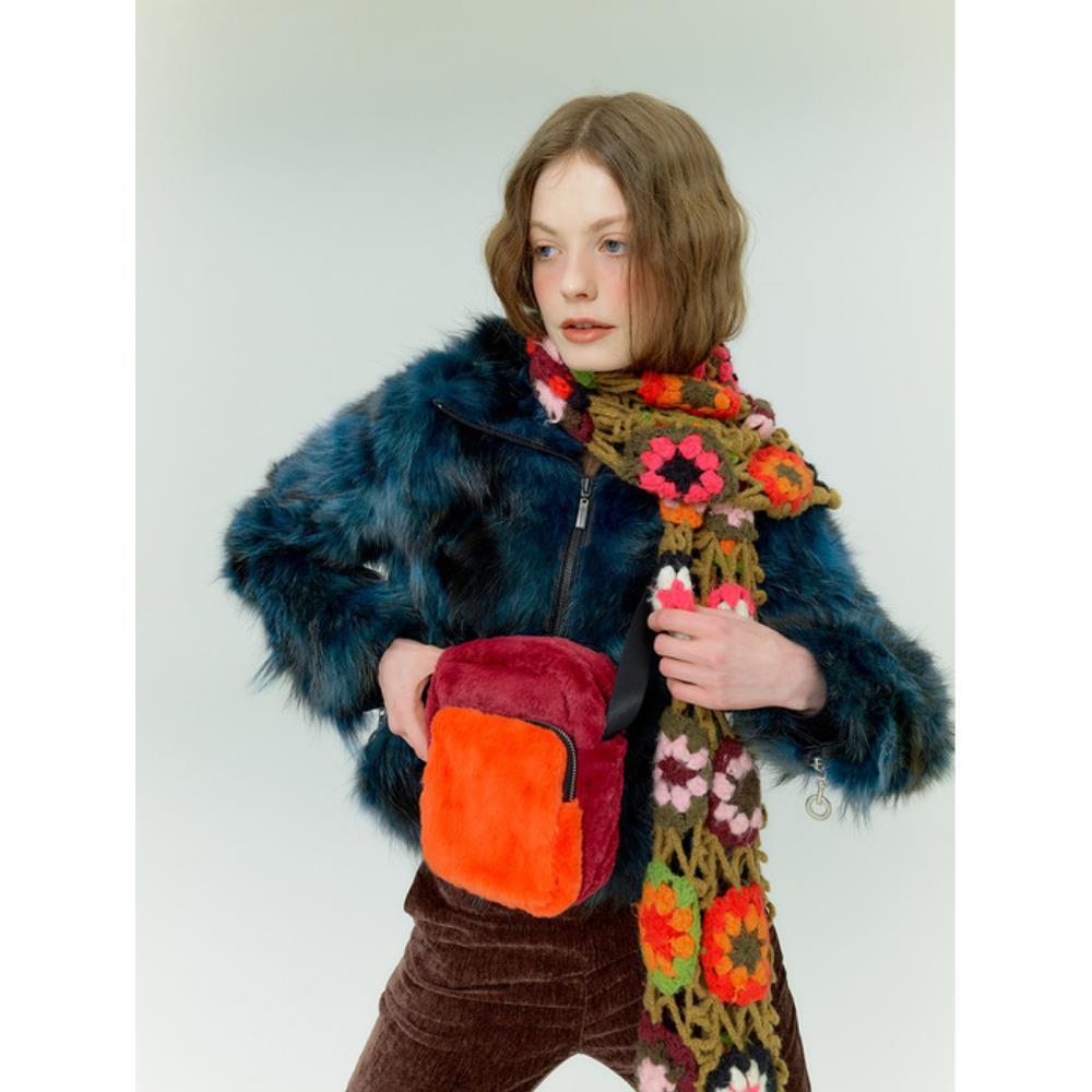 ★HPLLY LOVES LOVE★ Mini fur[Purple Orange]
