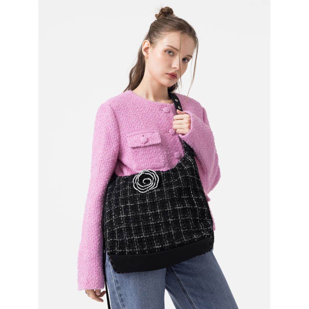 ★HPLLY LOVES LOVE★ Fudge Bag [Tweed]_2 colors