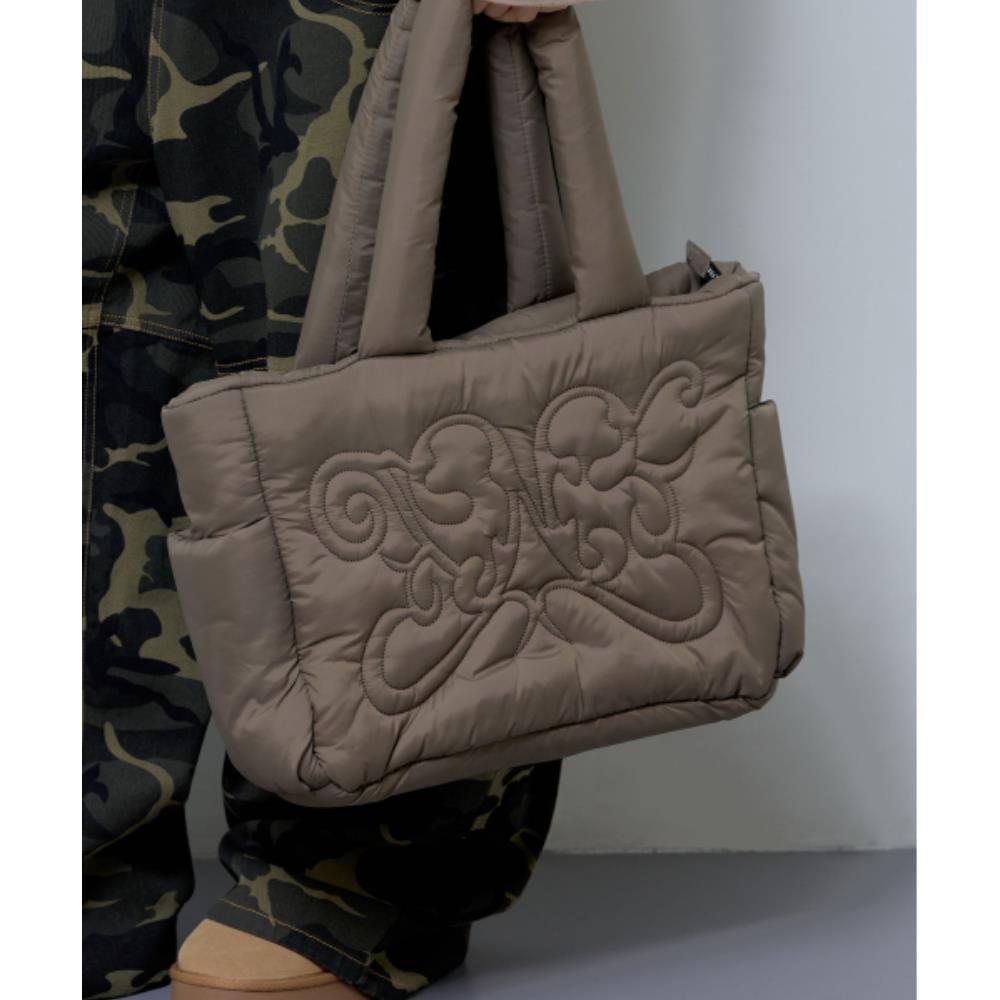 ★FANCY CLUB★ Cuddle padded shoulder bag BROWNF24ZE913 F24Z