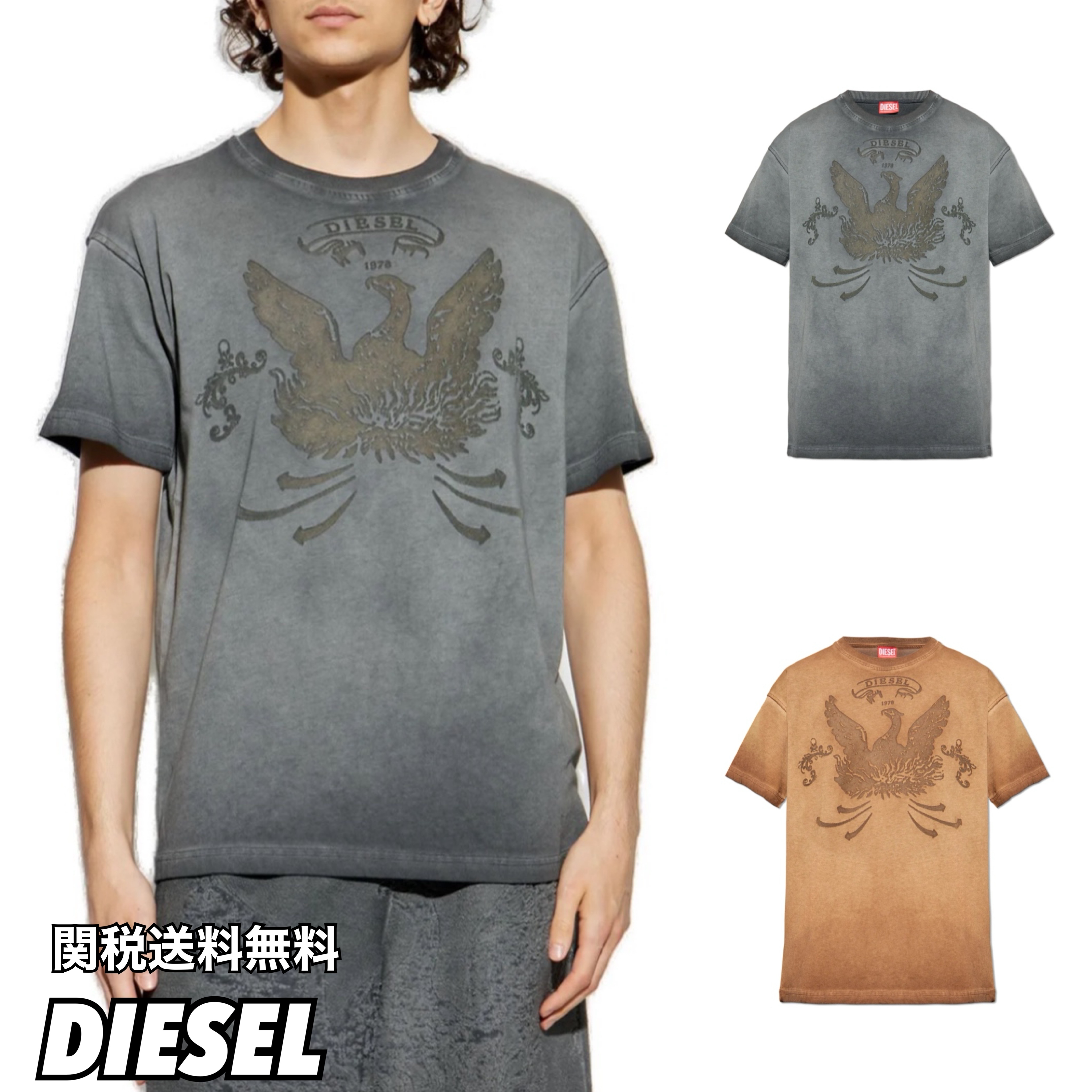 DIESEL ディーゼル T-Norm-T9 半袖 Tシャツ フェニックス