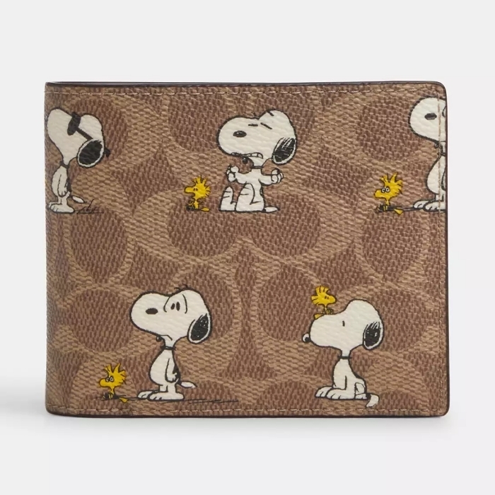 COACH X PEANUTS 3-IN-1 ウォレット シグネチャー キャンバス