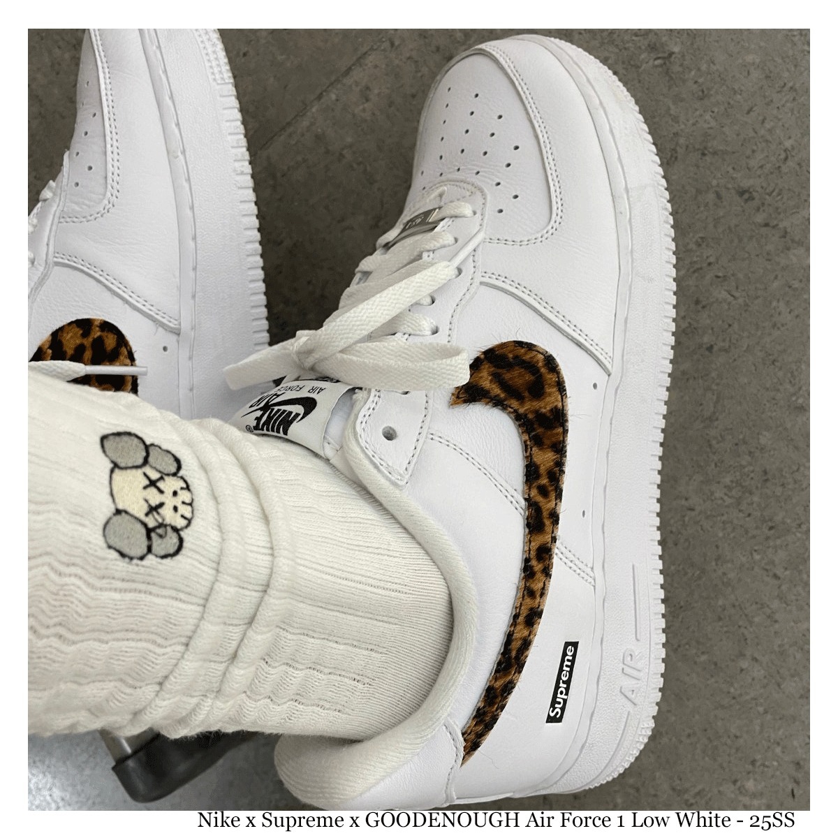 スニーカー Nike x Supreme x GOODENOUGH Air Force 1 Low White - 25SS