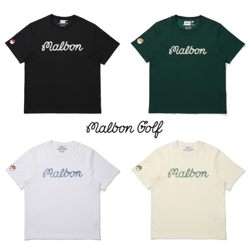 ★MALBON GOLF★2025SS 超新作★Malbon Uni Round T-shirt 4色