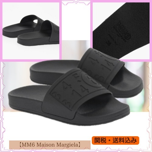 【MM6 Maison Margiela】エンボスロゴ入り◇スライド