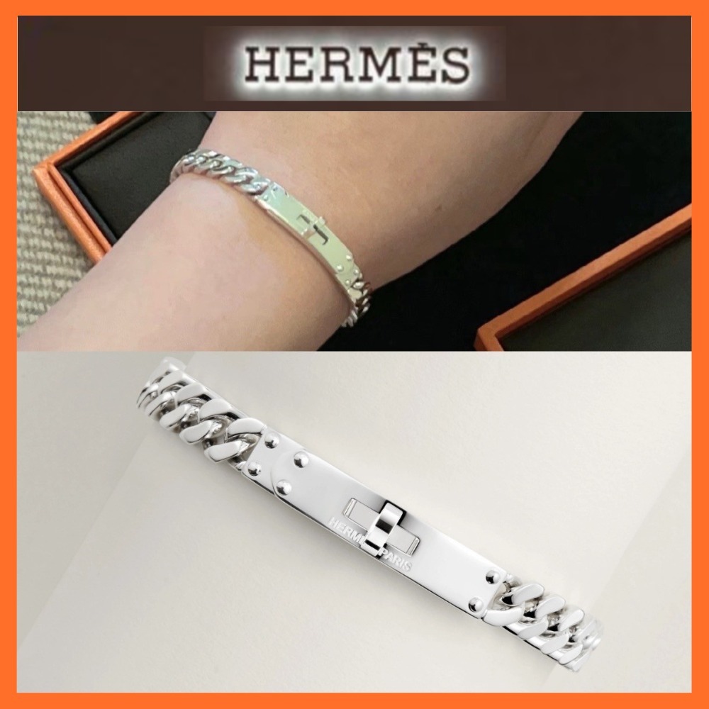 存在感抜群【HERMES】ブレスレット 《Kelly Gourmette》