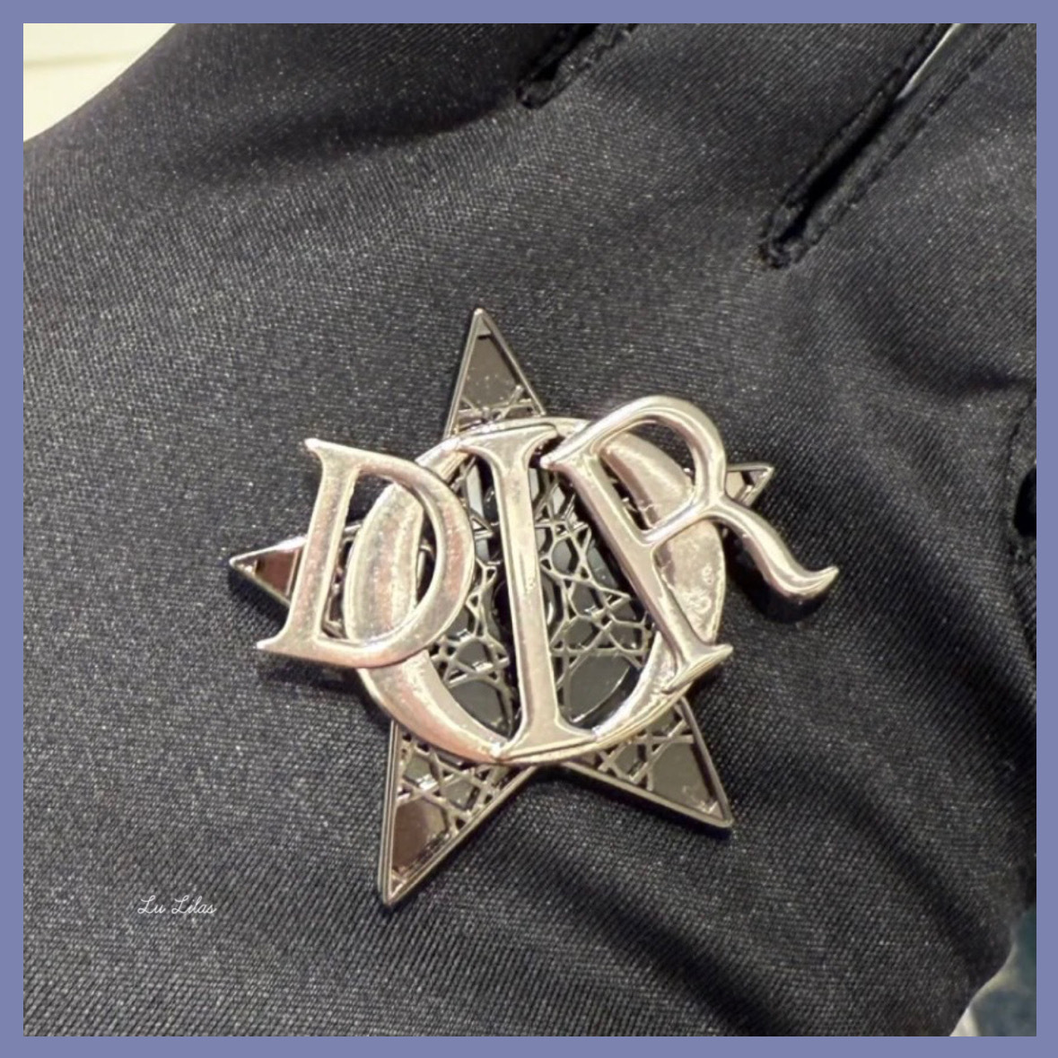 【ロゴ×スター☆魅力的】DIOR Cannage ブローチ