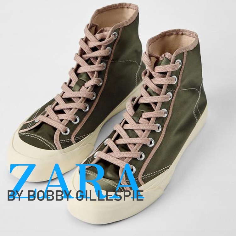 【ZARA】ハイカットスニーカー BOBBY GILLESPIE X ZARA