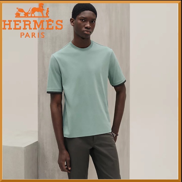 シンプル★HERMES★Tシャツ《サドルステッチ》コットン