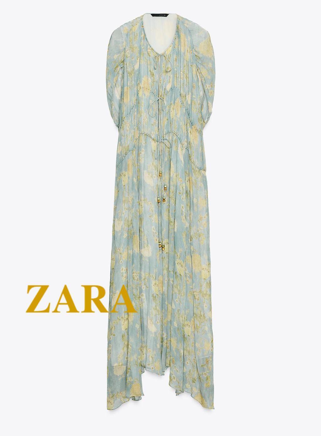 ☆ドイツ発*ZARA*新作*プリントロングドレス/TL☆