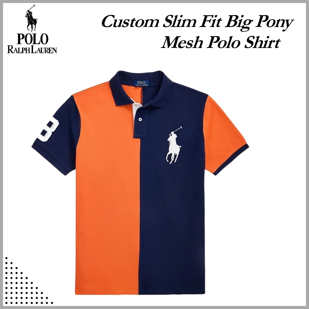 ◆POLO RALPH LAUREN ビッグポニーメッシュポロシャツ