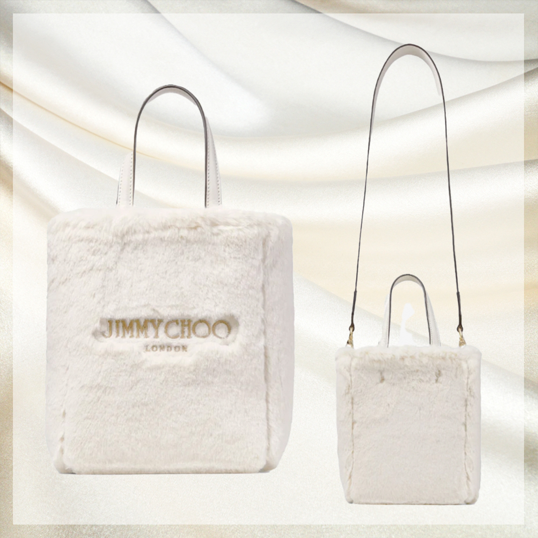 JIMMY CHOO■Faux Fur Tote Bag■トートバッグ
