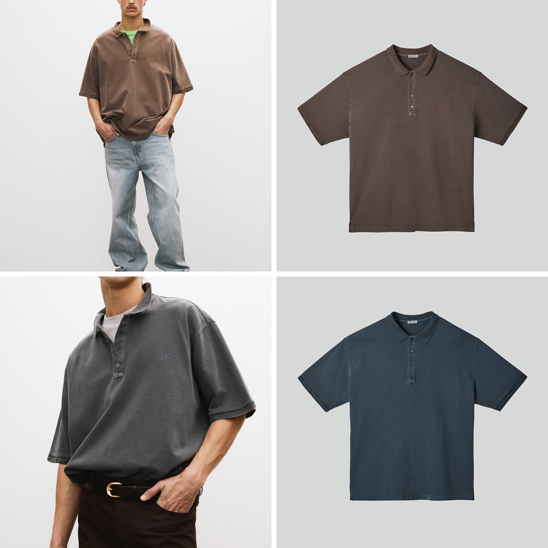 Tシャツ・カットソー RECTO Oversized Garment Cotton Pique Short