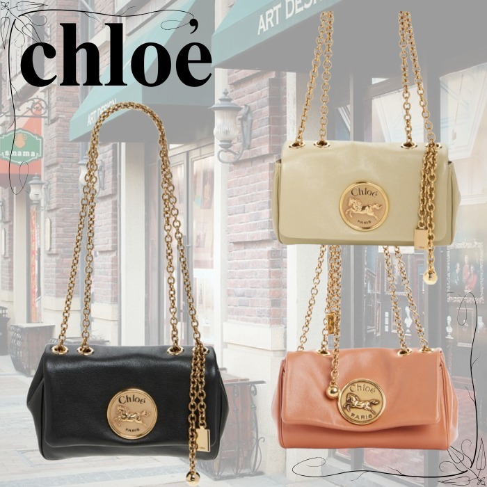 柔らかなシルエット♪【Chloe】 レザー ショルダーバッグ
