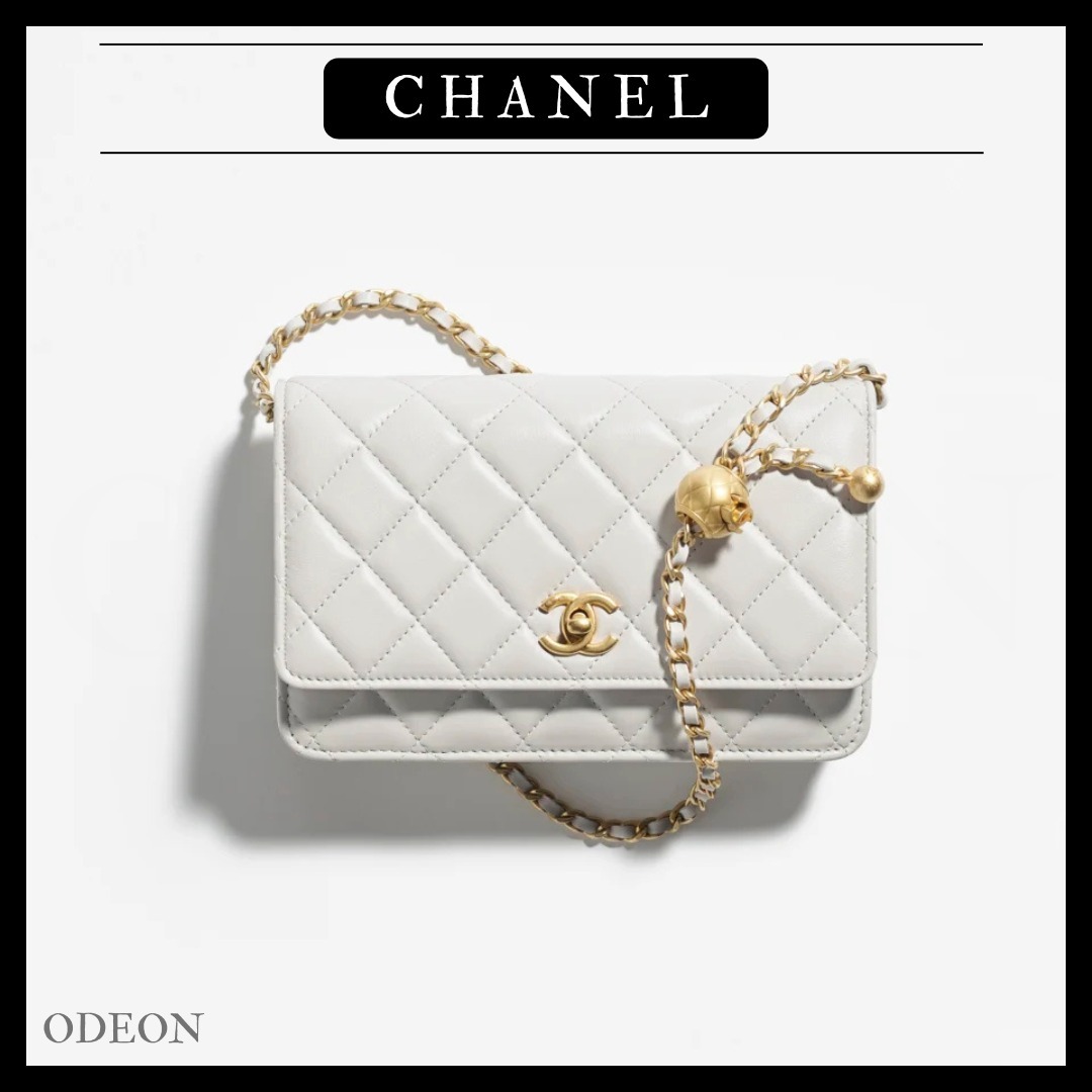 *25A限定♡希少*【CHANEL】ラムスキン チェーンウォレット