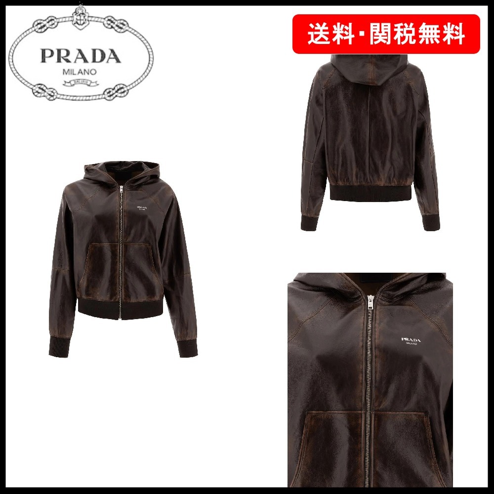 【PRADA】フード付きジップアップ ジャケット☆SALE中