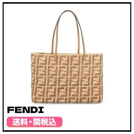 【関税込】FENDI FFモノグラムトートバッグ FENDI コピー トートバッグ 革 ロゴ Origami シリーズ 3種サイズ