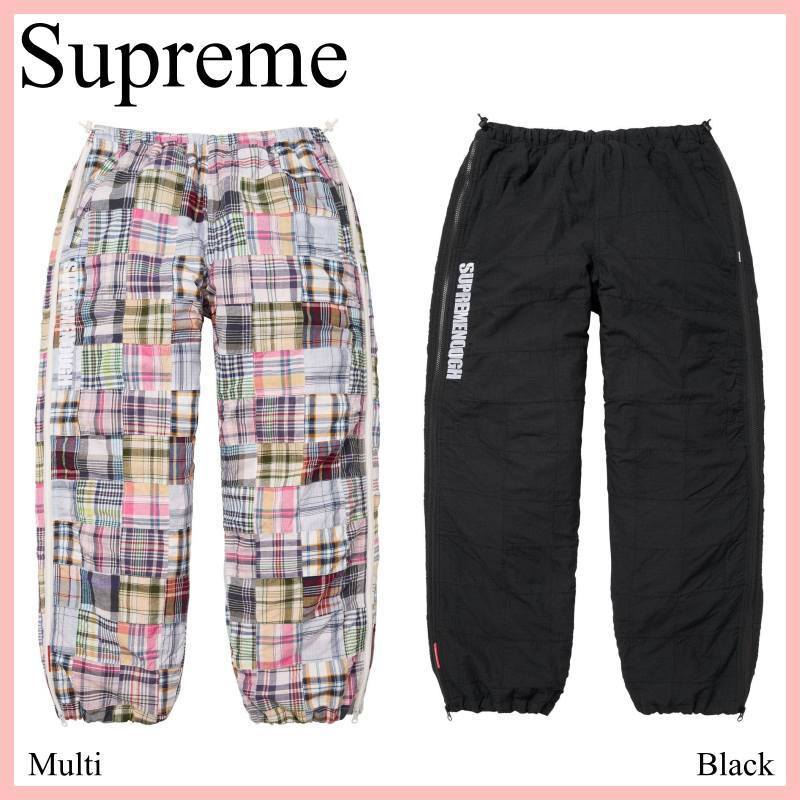 Supreme X GOODENOUGH Patchwork Madras Full Zipトラックパンツ