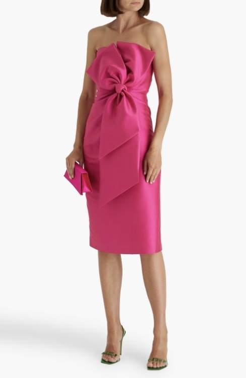 BADGLEY MISCHKA ファイユ ミディワンピース ストラップレス