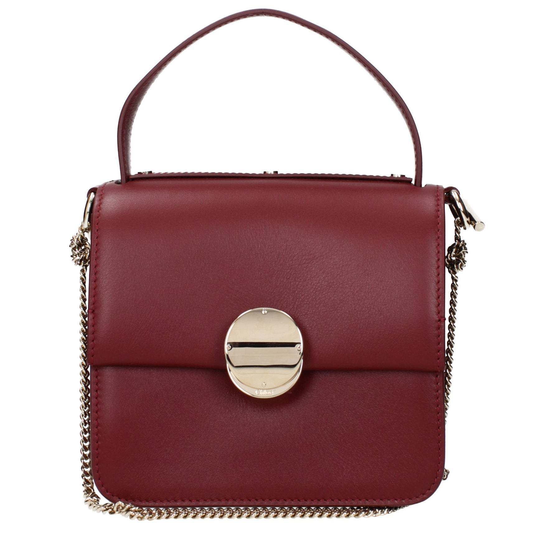 ハンドバッグ Chloe Handbags Women Leather Red/Dark Red