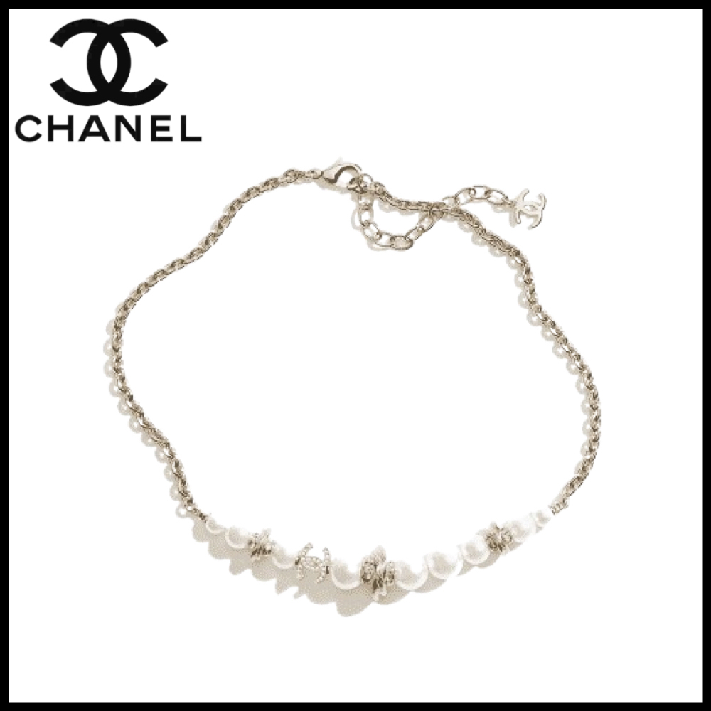 【CHANEL】シャネル CCロゴ パール ネックレス