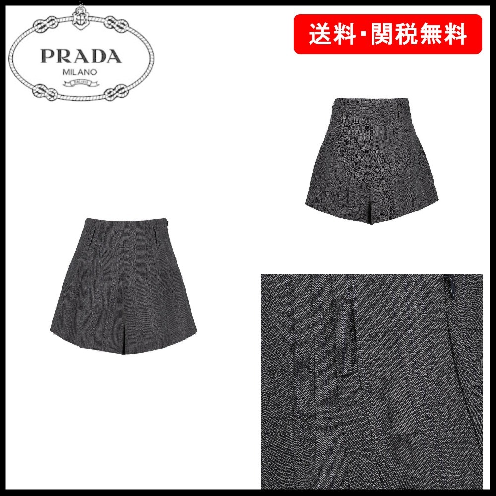 【PRADA】プリーツニット ショートパンツ☆SALE中
