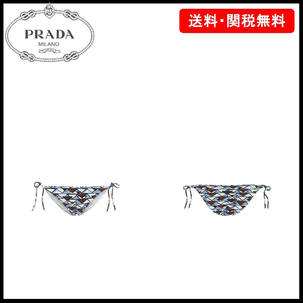 【PRADA】総柄プリント ビキニボトム☆SALE中