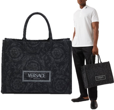 VERSACE バロッコ キャンバス トート A4対応 2WAY ショルダー付