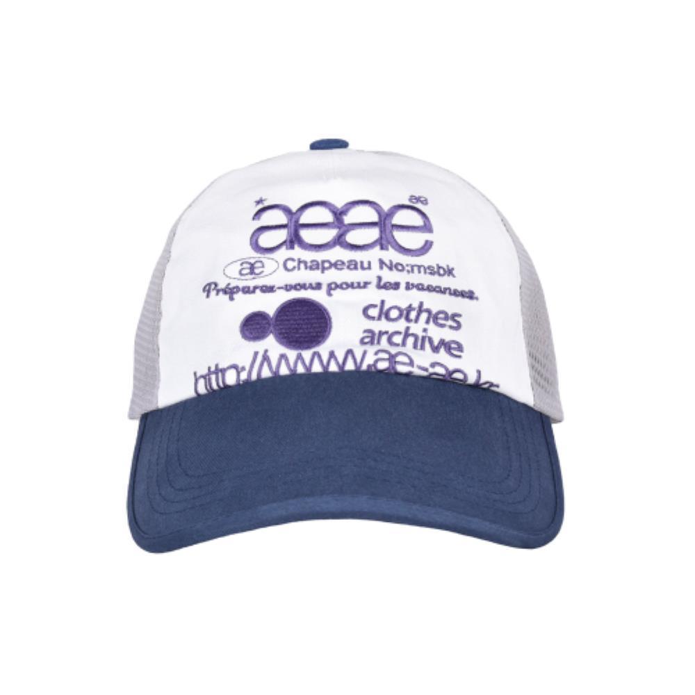 ★AEAE★ WEB LOGO MESH CAP GREYBLUE A231UAA01GB