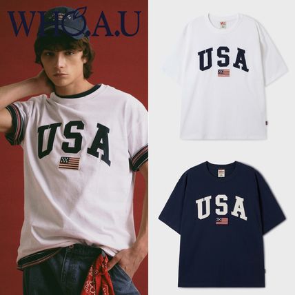 無地 WHO.A.U(フーアーユー) Tシャツ・カットソー(メンズ