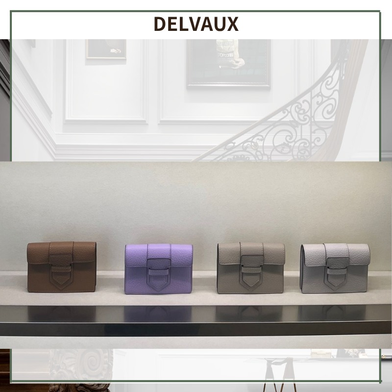 【パリ発】DELVAUXプレッセ トライフォールドウォレット