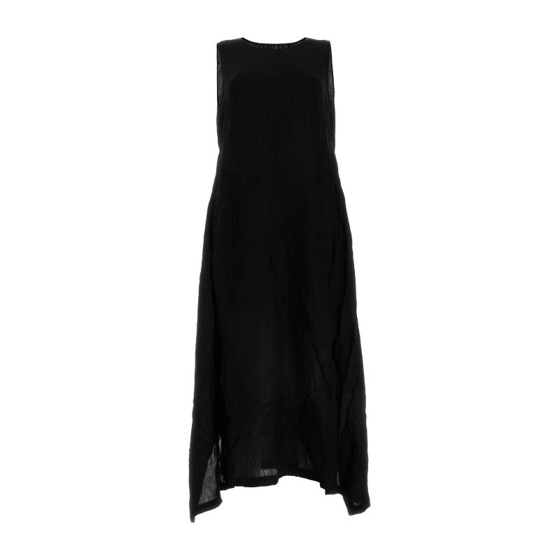 ワンピース UMA WANG SS24 Black viscose Aerial dress (UP5002 UW900)