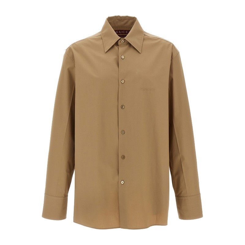 Tシャツ・カットソー GUCCI SS25 Embossed logo shirt (823830Z7AMD 2319)