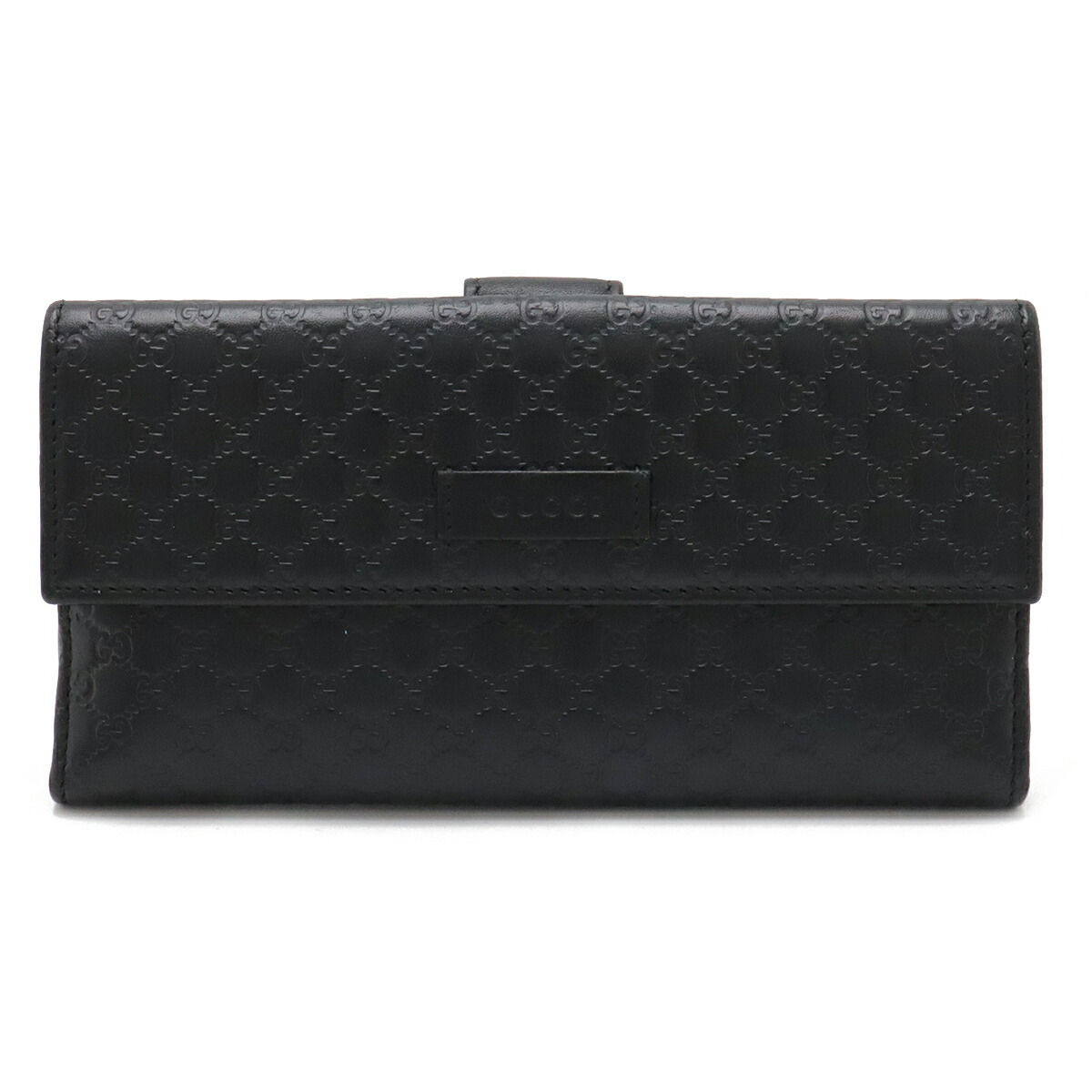 グッチ マイクログッチッシマ ロングウォレット 黒 449393