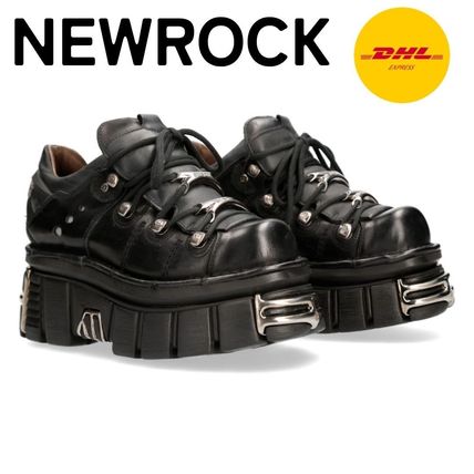 楽天市場】古着 ニューロック NEW ROCK ミドルブーツ レディース