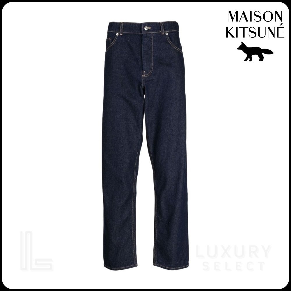 【Maison Kitsune】TAPERED JEANS IN INDIGO DENIM◆LM01176WW00